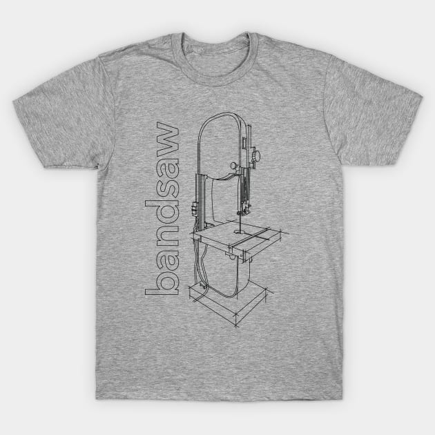 Bandsaw T-Shirt by ElizAlahverdianDesigns